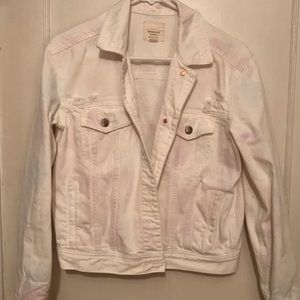 Tie dye American Eagle denim jacket